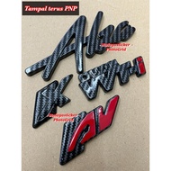 Emblem logo Perodua Alza carbon Emblem X Emblem dual vvt-i Emblem AV carbon