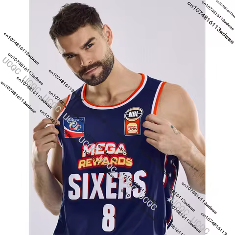 Australia 25/26 New NBL Basketball Jersey Vest Adelaide 36ers 3D Printed Quick-dry Men's Sports Trai