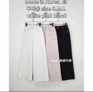 韓國moci 牛仔褲 黑色M碼