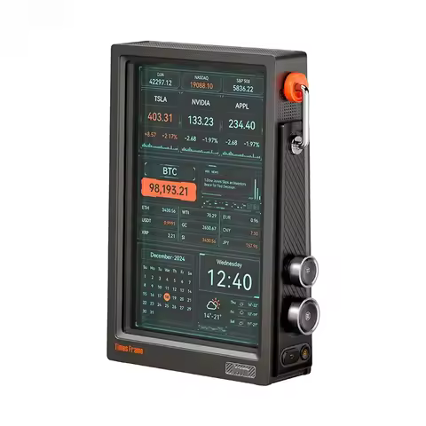 10.1''Times Frame Smart HD Pixel Display Gaming Screen WiFi , DIY Clock, Crypto/Stock Ticker, Weathe