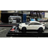 Diecast Hobby Japan Honda Civic Type R FL5 With Engine Display Model Champhionship White