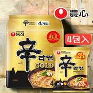 韓國直送-農心韓版金裝(雞肉)辛辣麵4包裝 500G