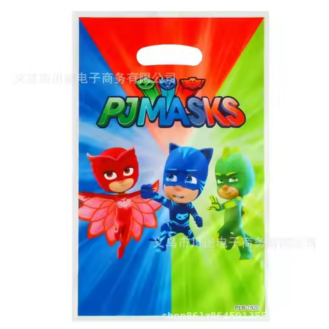 PJ Masks Cartoon Gift Bag, Gift Bag, Birthday Party Decoration, Pearl Film PE Bag