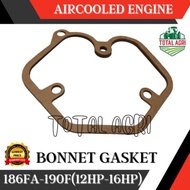 Bonnet Gasket Cylinder Head Cover 186FA 188F 190F Aircooled Diesel Engine 12HP 14HP 14HP 16HP