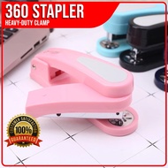 KW-Trio 360 Rotation Heavy Duty Stapler 24/6 Staples Effortless Long Paper Swivel Stapler 5360R cut