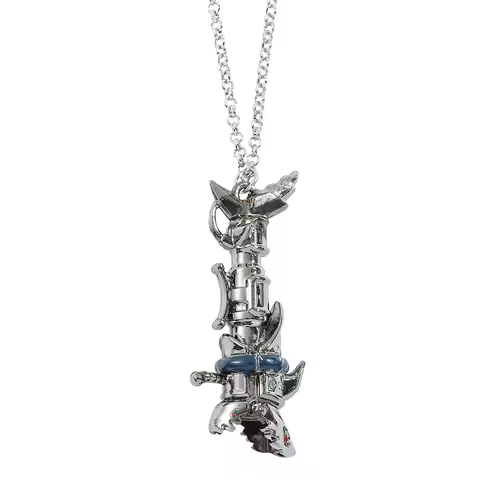 Anime Cannon Keychain Game Metal Key Chain for Car Key Pendant Necklace Arcane Jewelry