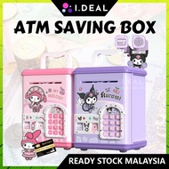 IDEAL Money Saving Box Kids Piggy Bank Password Digital Money Fingerprint Unlock Toy Gift Tabung Kan