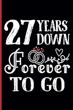 27th Wedding Anniversary Notebook: Twenty-Seven Years Celebration Journal for Husband and Wife - Fun