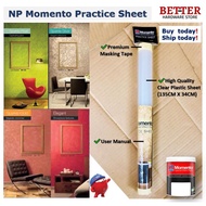 🔥LASTSTOCK🔥 NIPPON PAINT MOMENTO PRACTICE SHEET 135CM X 34CM CLEAR PLASTIC SHEET WITH MASKING TAPE HIGH QUALITY