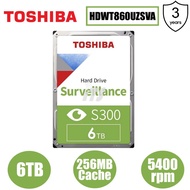 Toshiba S300 3.5" 5400rpm Surveillance Hard Drive (6TB)