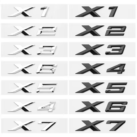 For BMW X3G01 rear label F25 X1F48 X2X5g05 X6G06 GT car rear box number letter label ABS decorative 
