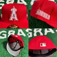 MLB Red Los Angeles Snapback Cap with Side Patches New Gray wing cap was 59/ fifty.