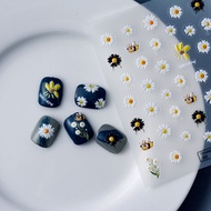 5D three-dimensional relief nail sticker nail enhancement small daisy strawberry bear small flower f