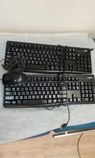 Logitech K120 Keyboard x2  and Mouse Combo 有線鍵盤滑鼠組合