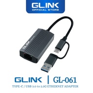 GLINK(GL-061)-TYPE-C/ USB 3.0 TO 2.5G ETHERNET ADAPTER