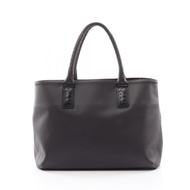 【二手】Bottega Veneta BOTTEGA VENETA Polo Intreccio Jet 托特包 222498ブラウンPVC 塗層帆布皮革 Marco Polo 托特包