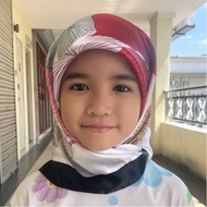 KIDS AS-IS: BAWAL SATIN SILK SAKURA PRINTED (5 years - 8 years) FIELD 34