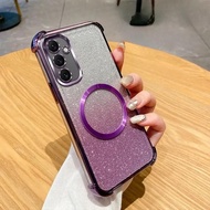 Glitter Magnetic Phone Case for Samsung S25FE A57/37/27/17/07 A56/36/26/16/06 A55/35/25/15/05S Soft 