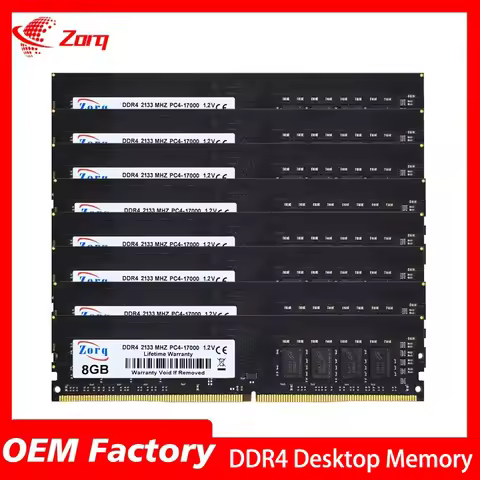 10Pcs Wholesale DDR4 Desktop Memory 4GB 8GB 16GB PC4-19200 UDIMM Memoria 2133MHz 2400Mhz 2666MHz 320