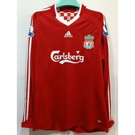Vintages LIVERPOOL FC ( 󠁧󠁢󠁥󠁮󠁧󠁿 English Premier League ) 2008-2010 Home Long Sleeve Soccer Jersey