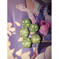 Novice Dice 20-sided Dice/ pokemon, mtg, yugi ETC - Army green
