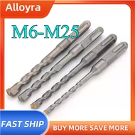 Square Shank Chrome Steel Impact Drill Bit Extended Masonry Bit Wall Drill Bit M6-M25 (ALLOYRA) (Y5)
