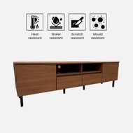 VHIVE Preston 1.8m TV Console Cabinet - Oak 180cm Cabinet Storage Sideboard Cupboard