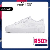 PUMA BASICS - รองเท้ากีฬาผู้หญิง Smash Platform v2 L สีขาว  - 37303501
