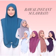 BAWAL INSTANT SULAM BATU / TUDUNG SARUNG SULAM BATU KELILING (bidang 50)