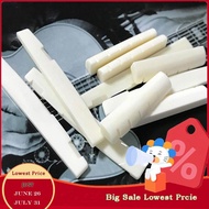 Baoblade Beige Buffalo Bone Guitar Strings Bridge Saddle and Nut for Acoustic Guitars