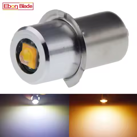 1Pcs Warm/White P13.5S PR2 3W LED Upgrade Bulb For Maglite Replacement Lamp Torch Flashlight Light 4