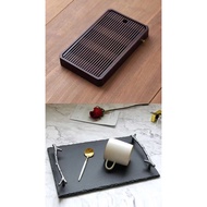 BAMBO TEA CEREMONY TRAY & CERAMIC TRAY natural