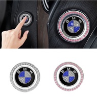 1Pcs New Car One-Click Start Stop Button Decoration Diamond Crystal Ring Ignition Stickers for BMW X
