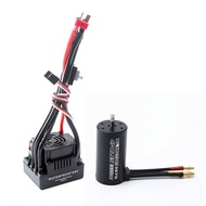 mewmewcat Waterproof 3670 2150KV Brushless Motor 120A ESC Combo Set for 1/8 Car Truck