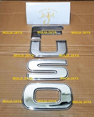 Emblem Truk Fuso Chrome Super Great dan 6D40/Logo Fuso/Tulisan Fuso Besar