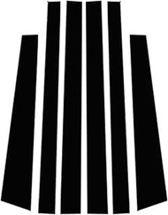 6pcs Car Door Window Pillar Posts Trim Cover Decal Stickers, for Toyota, for Noah Voxy Esquire R80 2