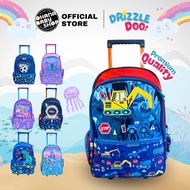 DrizzleDoo FunGlide Trolley School Bag | Bag Sekolah Rendah Troli Beroda | High Quality Backpack