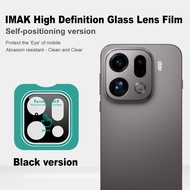 Imak Oppo Find X9 Pro / X9 5G Black Border Tempered Glass Camera Lens Film Lens Protector Self-posit
