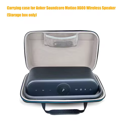 Hard EVA Dust-proof Outdoor Travel Home Storage Bag Carrying case for Anker Soundcore Motion X600 Wi