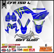 Striping Stiker List Decal Motor CRF 150 Monster Energy (FULL BODY)