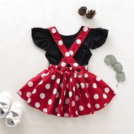 Baby Clothes♨Minnie Mouse Dress For Baby Girl 1st Birthday Set Party Ootd 1 2 Years Old