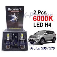 Proton X50/X70 H4 Car LED Headlamp LED Headlight Bulb 2Pcs 4300K 6000K xpower Recomark