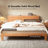 Loft Home Scandinavian Oak Wood Bed APERTURE