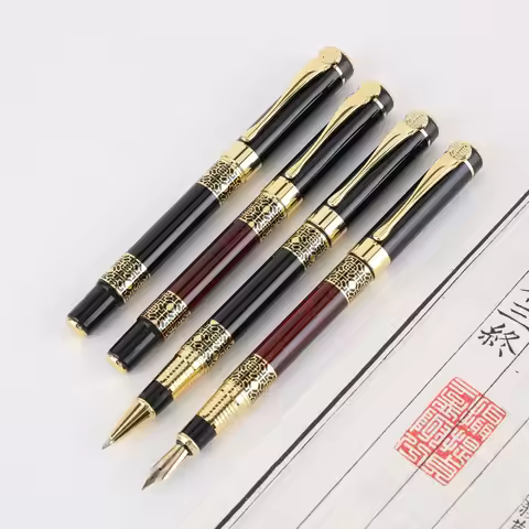 Retro Vintage Luxury Metal Ballpoint Pen High Grade Business Signature Pen Ideal Gift For Business C