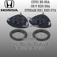 OEM 1set 4pcs Honda Civic ES S5A CR-V S9A Stream RN1 RN3 S7A Front Absorber Mounting &amp; Absorber Bearing Set