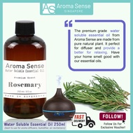 Aroma Sense Rosemary Scent Water Soluble Essential Oil (250ml) - Fresh & Long Lasting Fragrance for