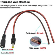 Jack dc cable male cctv/cable dc female adapter dc