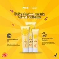 Kelly Lemon Soap 75gr + Kelly Lemon Soap 25gr + Kelly Lemon Soap 15gr Original BPOM