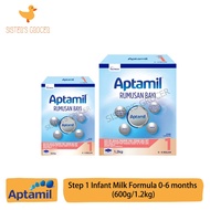 Aptamil Step 1 Infant Milk Formula 0-6 months (600g/1.2kg)