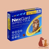 [SG Stock]Nexgard Spectra Fleas Ticks Mites Heartworms Prevention for Small Dog (3.5-7.5Kg) EXP 03/2